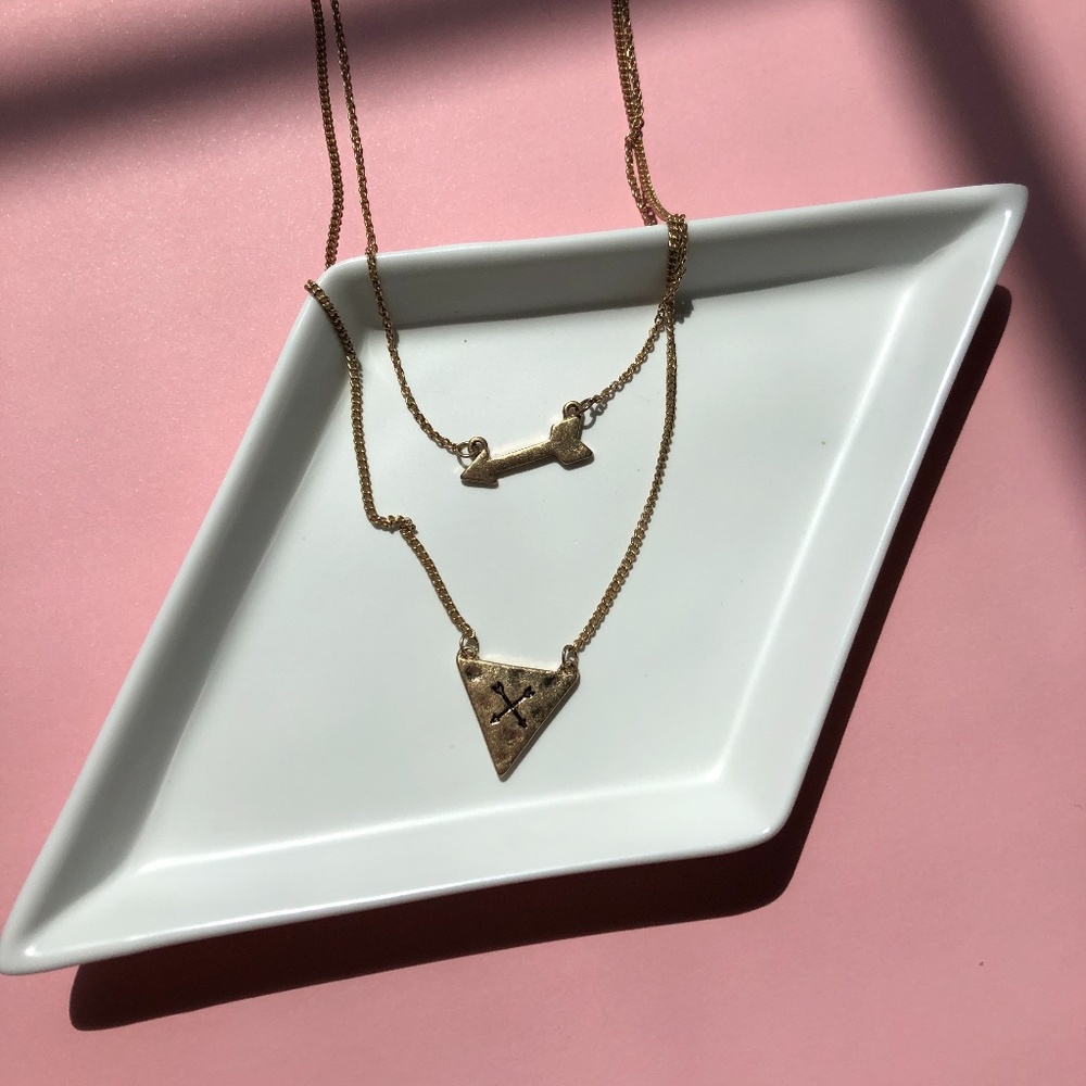 Layered Arrow Necklace
